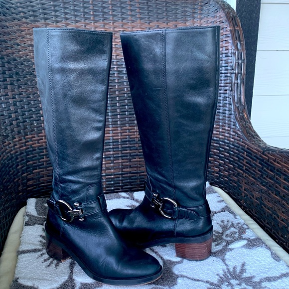 COACH A00699 CAROLINA LEATHER RIDING BOOTS - Picture 1 of 16